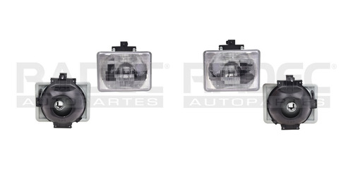 Par Faros Ford Aerostar 1992 - 1997 Con Ajustes Tyc Rxc