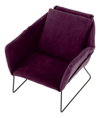 Sofá De Casa De Muñecas En Miniatura, Sillón, Púrpura