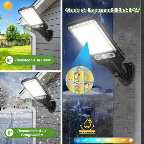 Lámpara Led De Pared Solar Para Pared Exteriors 2 Piezas