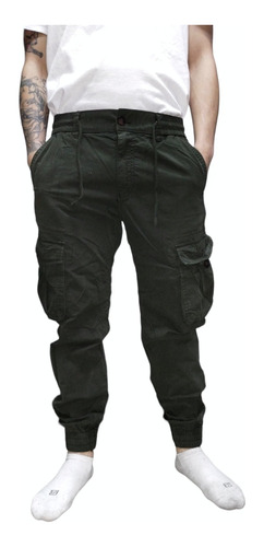 Pantalon Gabardina Cargo