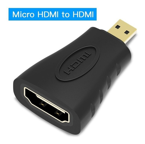Adaptador Micro Hdmi Macho A Hdmi Hembra 1080p 60hz