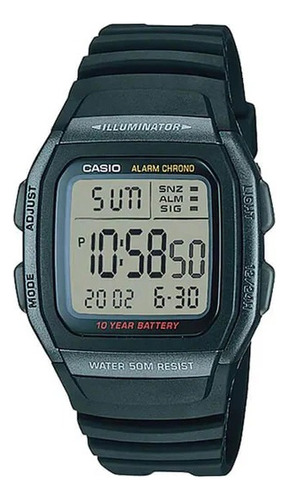 Reloj Casio W96h-1b Hombre Iluminator Somos Tienda