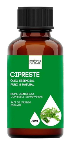 Óleo Essencial Cipreste 60ml - Puro E Natural