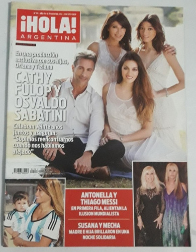 Revista Hola Cathy Fulop Y Osvaldo Sabatini/susana Giménez 
