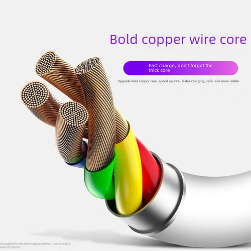 Cable Tipo C Modelo Estándar Doble Núcleo 5a Super