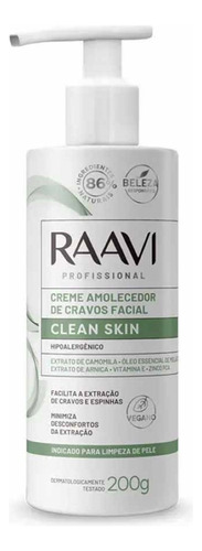 Creme Amolecedor De Cravos Facial Clean Skin 200g - Raavi