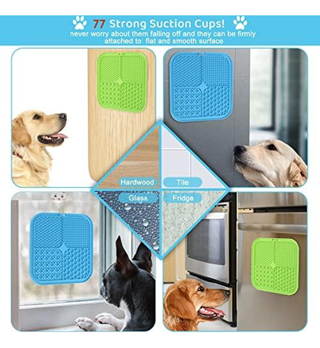 Kwispel - Alfombrilla Para Lamer Perros Y Gatos, 2 Unidades,