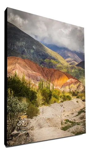 Cuadro Cerro Siete Colores Argentina Norte Jujuy 40x30cm