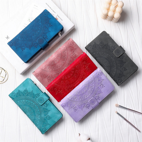 Funda Tipo Cartera Con Cremallera For Motorola G82 G72 G62