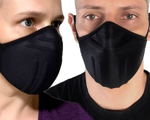 Kit 2 Unid - Máscara Reutilizável Proteção Lavável Anatômica