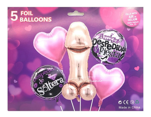 Divertido Set De Globos Pene Despedida De Soltera Decoración