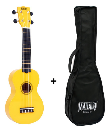 Ukelele Soprano Mahalo Mr1 Con Funda Color Amarillo