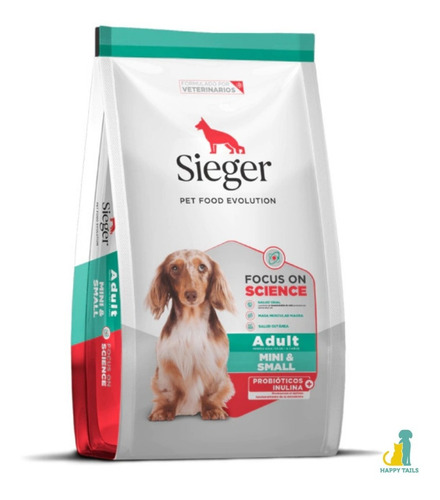 Sieger Adulto Mini Raza Pequeña X 12 Kg - Happy Tails