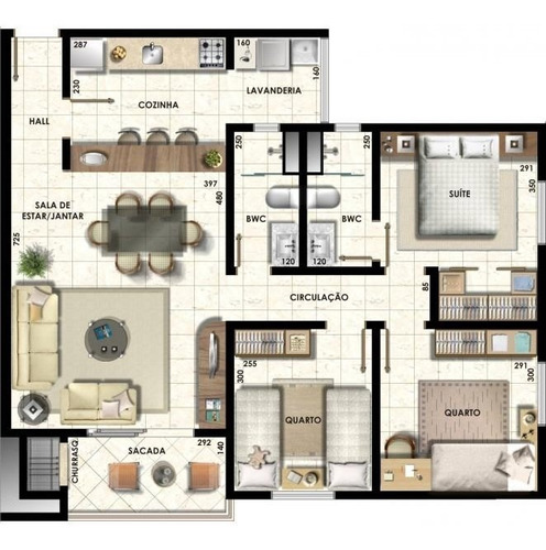 Imagem 21 de 21 de Apartamento No Anita Garibaldi Com 3 Quartos Para Venda, 80 M² - Lg4693