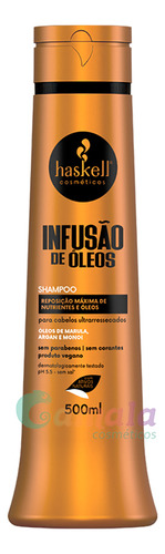 Kit Haskell Infusão De Òleos Nutrição Shampoo Cond Masc 500