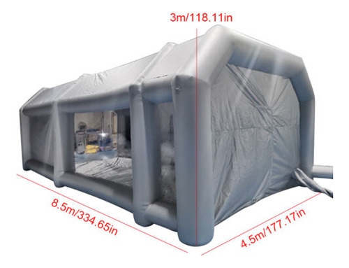 28x15x10ft Inflatable Spray Booth Paint Tent Mobile Port Ttd