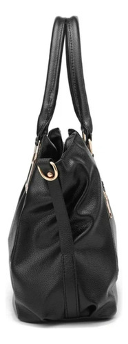 Bolsa Bandolera Mujer Bolsos Para Dama Moda Color Negro