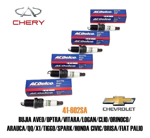 Bujias Aveo/optra/vitara/logan/clio/orinoco/arauca