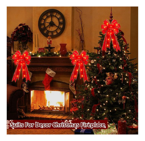 Adorno Para El Árbol Navidad Decoración Con Lazo Para Colgar
