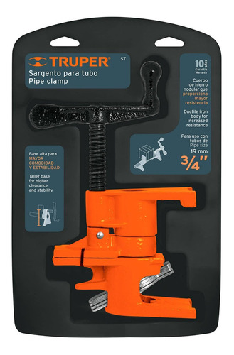Imagen 2 de 2 de Sargento Tubo 3/4' Truper 17740