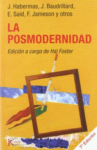 Libro Posmodernidad - Habermas / Baudrillard / Said / Jameso