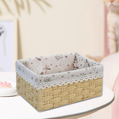 Cesta Tejida Para Exhibir Accesorios Para La Decoración L