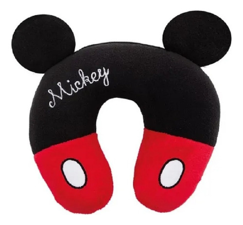 Cojín Cuello Ultrasuave Mickey Mouse Poliéster Chiqui Mundo Color Negro