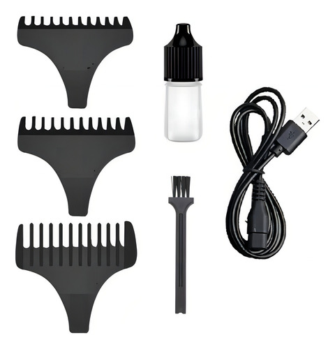 Aparador De Cabelo, Pelos Barba Kemei Sem Fio Recarregavel Cor Dourado 127/220V