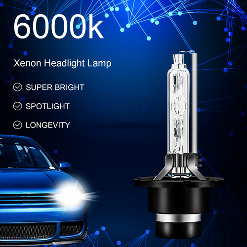 2 Nuevas Bombillas De Xenón D2s Para Faros Delanteros Toyota