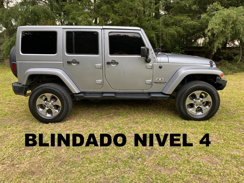 Jeep Sahara 4 Puertas 4x4 Blindada Nivel 4 2016 Blindaje Im