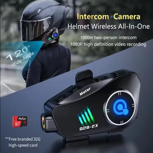 Intercomunicador Con Camara Full Hd Q28 2x Chip 5.0
