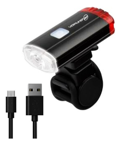 Luz Frontal/trasera Led Usb Recargable Ebl-3306 Bicicleta