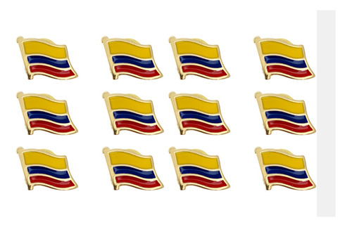 12 Pines Solapa Bandera De Colombia  Broche