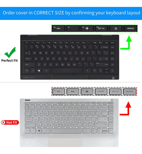 Funda Para Teclado Para Portátil Hp 14 Y Hp Pavilion Xm-dy 1