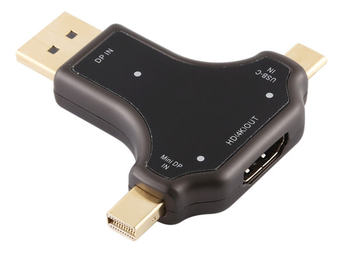D63a Displayport + Mini Dp + Type-c M To Hdmi F Adapter