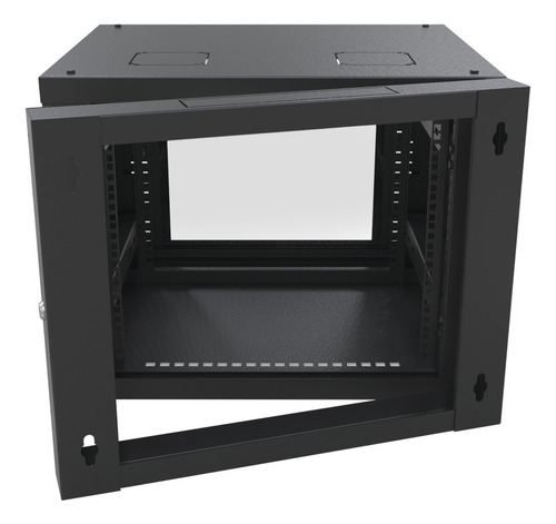 Gabinete Abatible Pared Linkedpro C/ Rack 19 Sr-1909-gap-v4 Color Negro