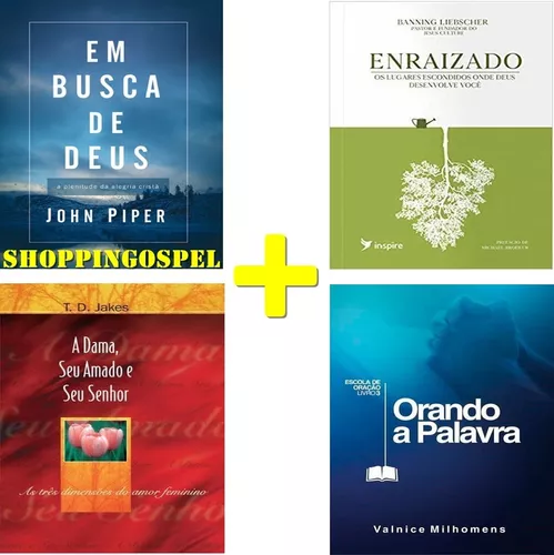 Kit 4 Livros - Enraizado + Orando A Palavra E Outros