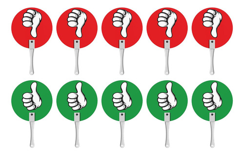 10 Piezas Sí No Paletas Verdaderas Paletas Falsas Para