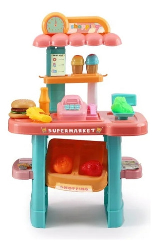 Juego De Alimentos Supermercado Vendedor Niña Dj Toys