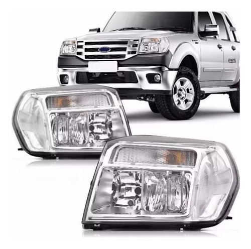 Juego Opticas Faros Ford Ranger 2009 2010 2011 2012