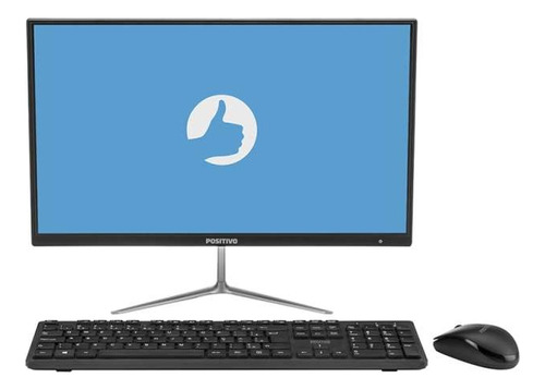 All In One Positivo Intel Core I3 8ger 4gb Ssd 120 Gb Cor Preto