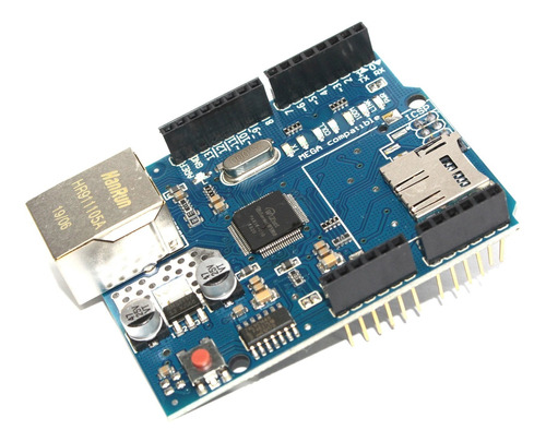 Modulo Ethernet Shield Arduino W5100 Com Slot Para Sd Card