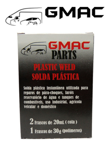 Veda Choque Instantânea Gmac Parts Solda Plástica 30g