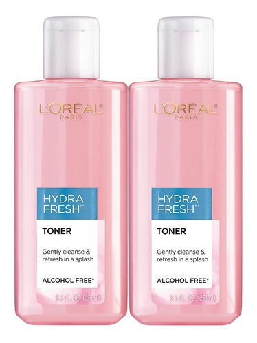 L'oreal Paris Hydrafresh Tonico Facial Sin Alcohol - 2 Pack Tipo De Piel Todo Tipo De Piel
