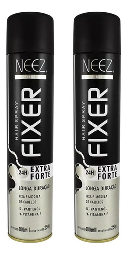 Kit 2un Hair Spray Extra Forte 24h Neez 400ml