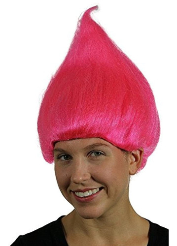 Mypartyshirt Pink Adult Troll Wig Gnome Clown