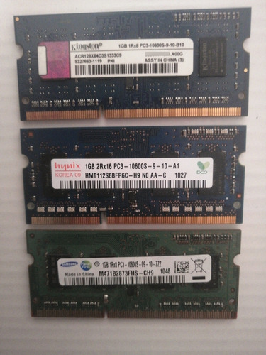 Memoria Ram Pc3-10600 1gb Varias Marcas