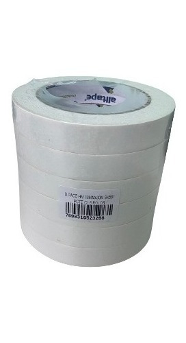 Fita Adesiva Fina Dupla Face 18x30 C/6 Und Alltape