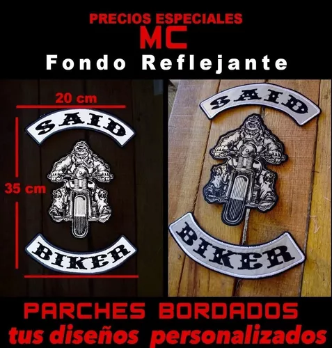 3 Parches Personalizados Moto Club | Meses sin intereses