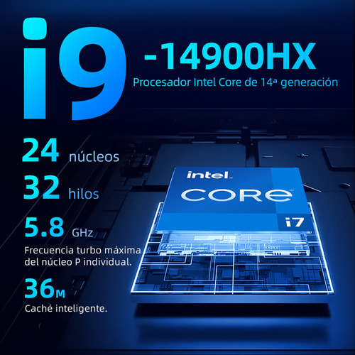 Portátil Gamer I9-14900hx Machenike L16p Rtx4070 Ddr5 32g 1t